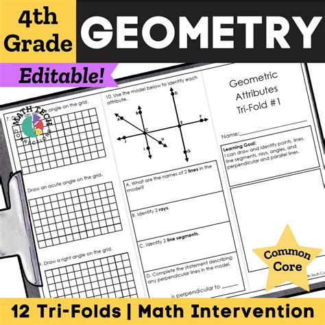Geometry Worksheets 4th Grade