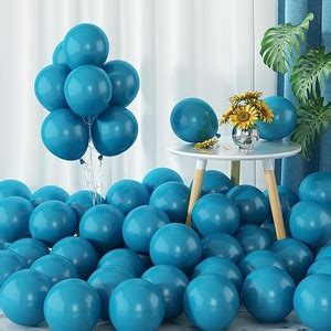Flipkart.com | FOOGAA Solid Retro Peacock Blue Vintage Color Balloons ...