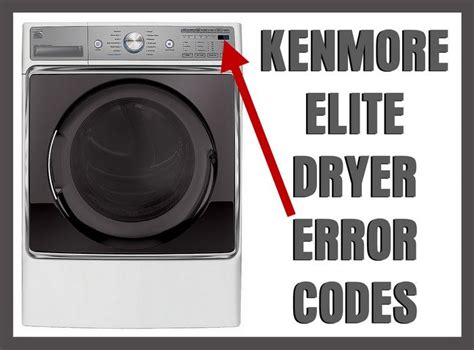 Image result for Kenmore Elite Dryer Error Code
