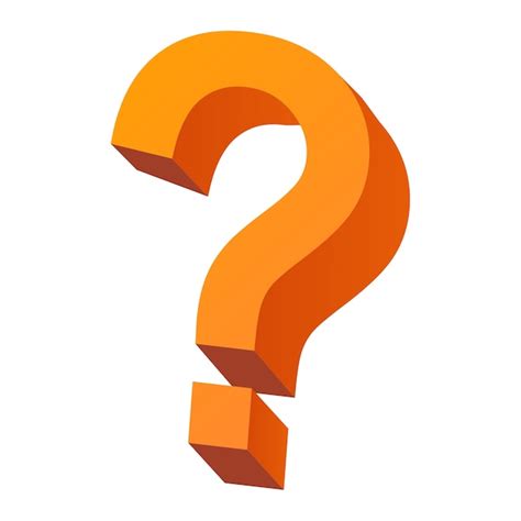 Cartoon question mark isolated | Free PSD