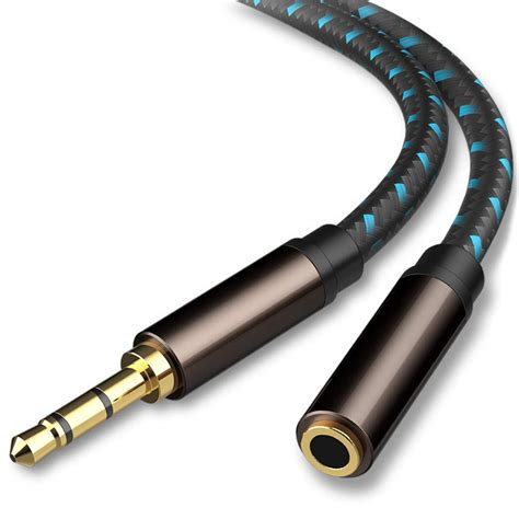 Headphone Extension Cable 3 ft, JewMod 3.5mm Male to Female Extension ...
