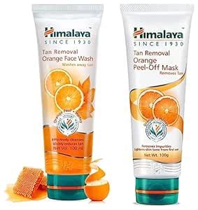 Himalaya Tan Removal Orange Face Wash, 100ml & Herbals Tan Removal ...