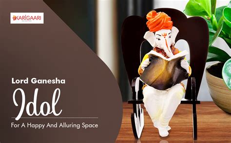 Buy Karigaari India Handcrafted Polyresin Ganesh Idol on Rocking Chair ...