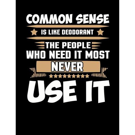 People Without Common Sense Quotes