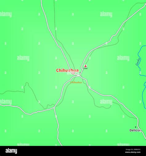 Map of Chihuahua City in Mexico Stock Photo - Alamy