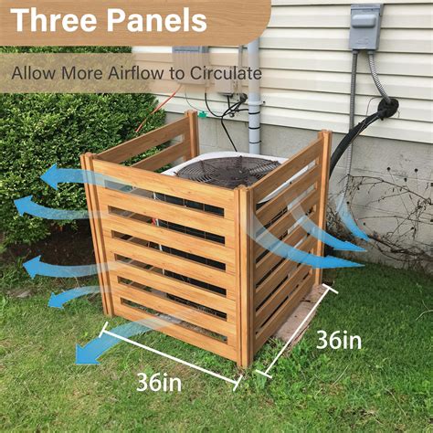 Snapklik.com : Beimo Air Conditioner Fence Wood Composter Bin 3 Panels ...