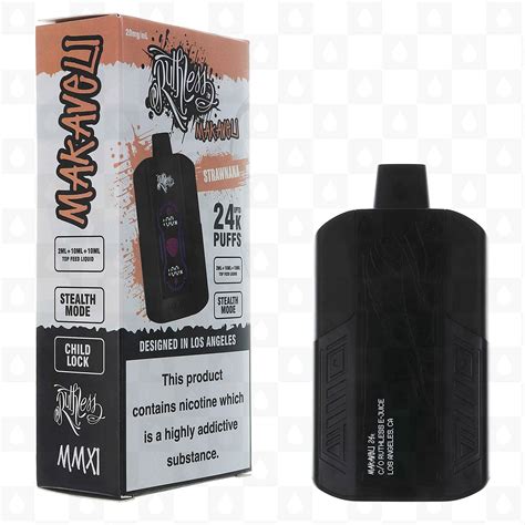Strawnana | Makaveli 24000 by Ruthless | Disposable Vapes - RedJuice UK
