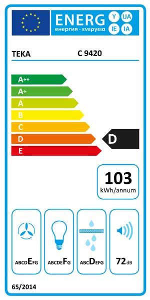 Campana convencional Teka C9420 inox 90 cm. - Electromanchón