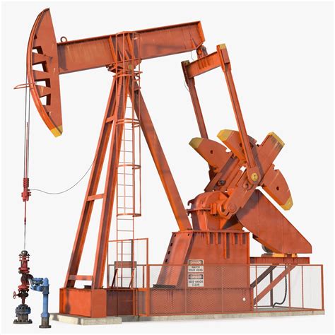 Oil Well Pump Jack 3D Model $99 - .3ds .blend .c4d .fbx .max .ma .lxo ...