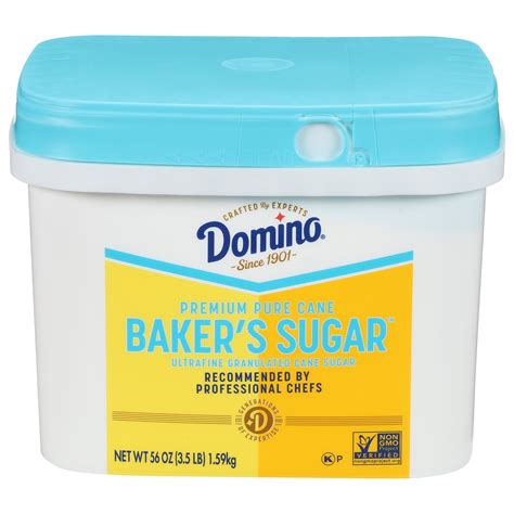 Domino Baker's Sugar Ultrafine Granulated Cane Sugar 3.5 lb Tub for ...