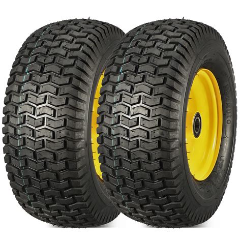 MaxAuto 2Pcs 16x6.50-8 Tire and wheel for Lawn Riding Mowers Garden ...