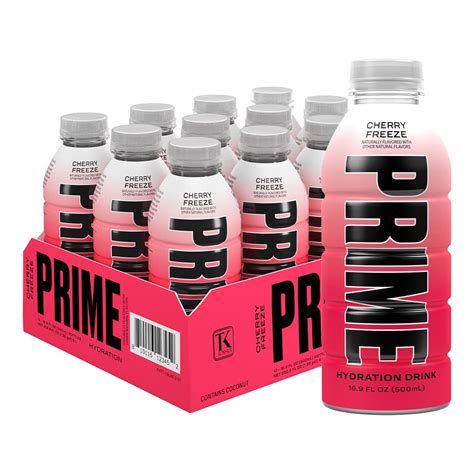 PRIME Hydration Sports Drink by Logan Paul & KSI - Cherry Freeze ...