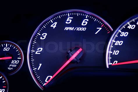 Rounds Per MInute Dial Motorsport Photo Collection | Stock image ...
