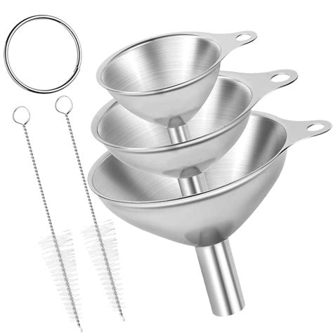3pcs Funnel Set | Stainless Steel Funnels with Handles for Kitchen ...