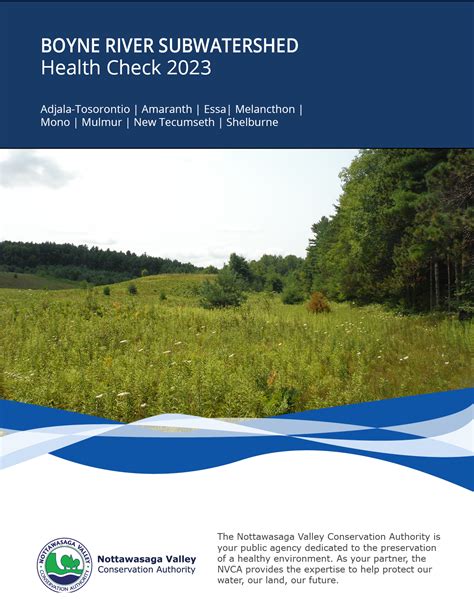 Watershed Health Checks - The Nottawasaga Valley Conservation Authority