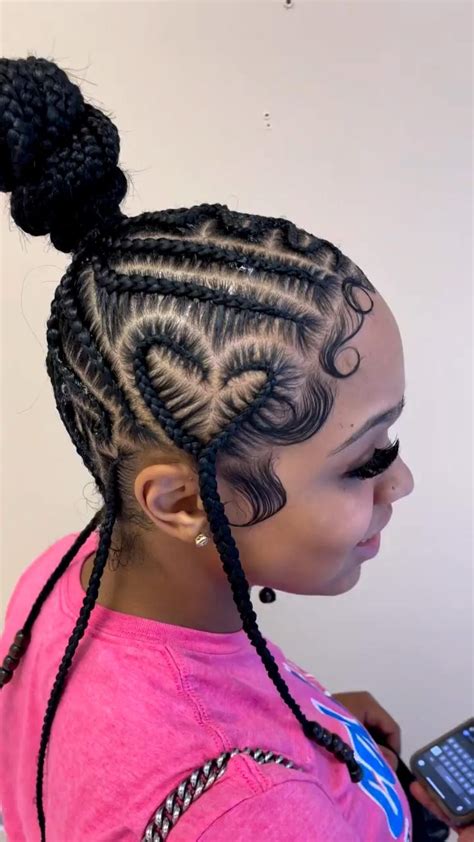 40 heart braids braided hairstyle ideas for black women – Artofit