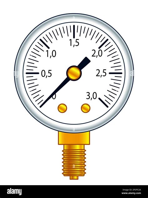 Illustration of a pressure gauge measurement Stock Vector Image & Art ...