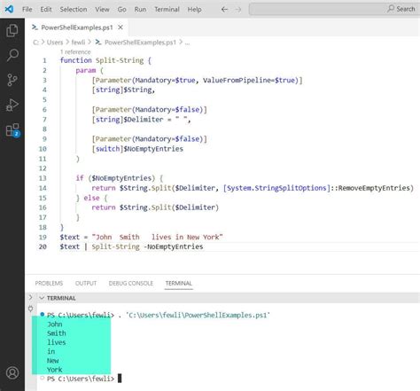 Image result for PowerShell Delimiter