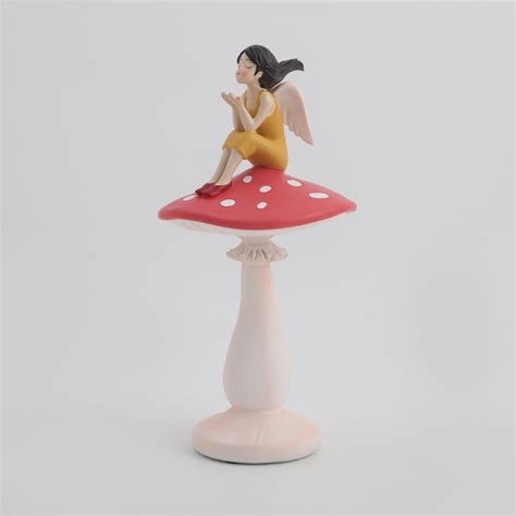 Buy Souvenir Polyresin Girl on Mushroom Figurine from Home Centre at ...