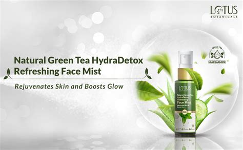 Buy Lotus Botanicals Natural Green Tea HydraDetox Refreshing Face Mist ...