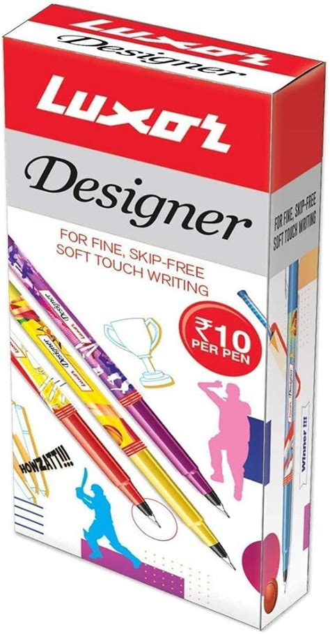 Luxor Designer Ball Pen Pack Of 10 Blue : Amazon.in: Office Products