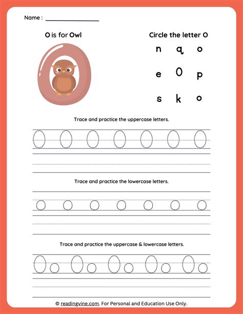 Letter O Worksheets For Preschool