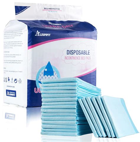 Disposable Bed Pads 24"x 36" Non-Slip, Overnight Absorbency,Ultra ...