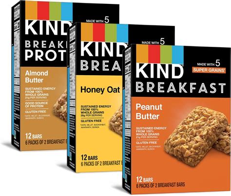 Amazon.com: Kind, Breakfast Bars, Variety Packs (5) : Grocery & Gourmet ...