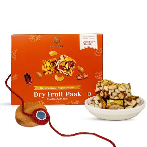 Anveshan RaKhi Dry Fruits Sweets Combo Gift Hamper Pack - Dry Fruit ...