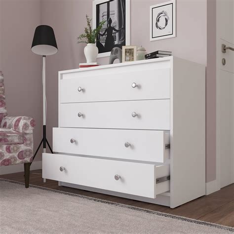 Ikea Lote Polypropylene Plastic Chest of 3 Drawers (White, 55x62 Cm, 21 ...