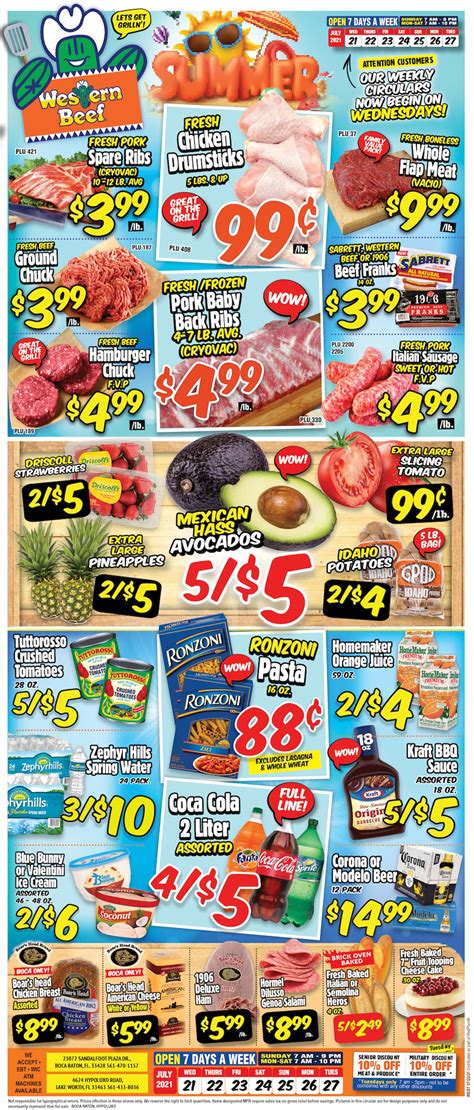 Western Beef Ad Circular - 07/21 - 07/27/2021 | Rabato