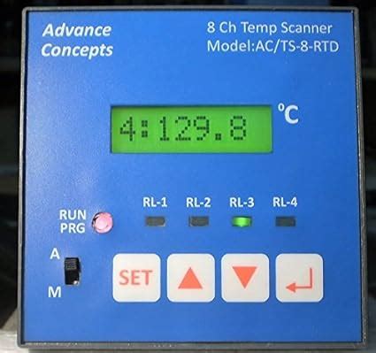 Advance Concepts 8 Channel Temperature Scanner (PT-100 RTD) : Amazon.in ...