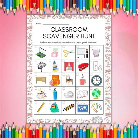 Classroom Scavenger Hunt - Free Printable! | Classroom scavenger hunt ...