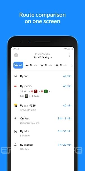 Yandex Maps para iPhone - Descargar