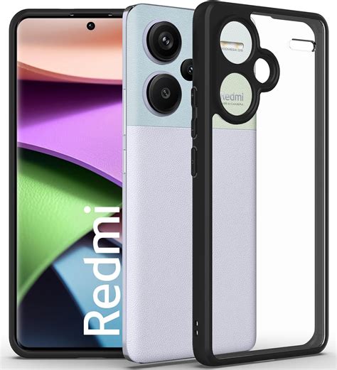 Best Redmi Note 13 Pro Plus 5G Back Cover Case | Hybrid - Black