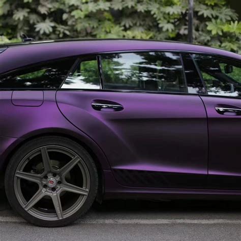 Best Matte Dark Purple Vinyl Wrap | Metallic Dark Purple Car Wraps