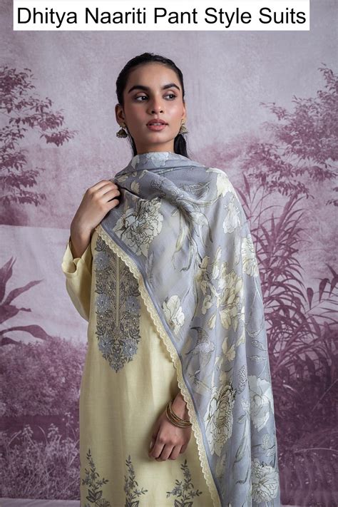 Dhitya Naariti Pure Linen Pant Style Suits Wholesaler India – Kavya ...