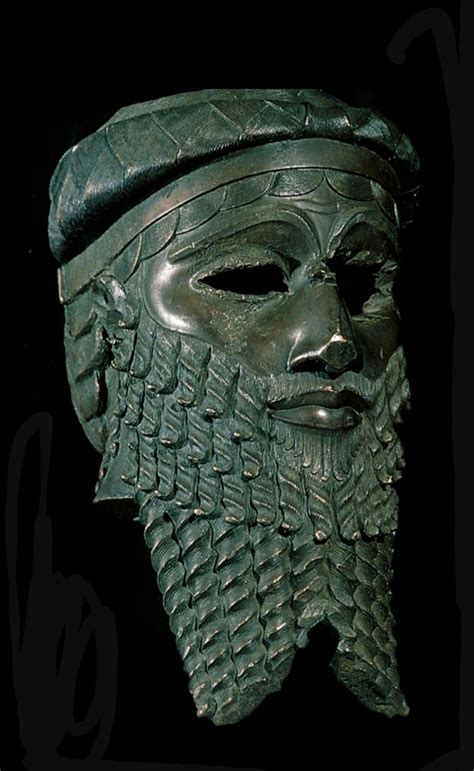 Bronze head of Sargon of Akkad, also known as Sargon the Great, was the first ruler of the ...