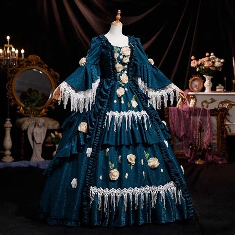 18th Century Women's Rococo Ball Gown Princess Maria Antonietta Rococo ...