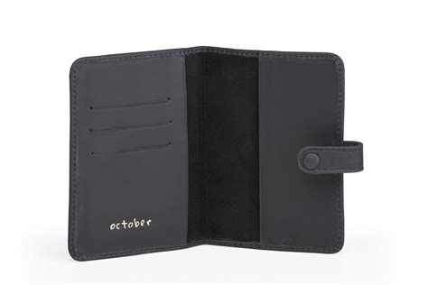 Oslo -Passport Wallet Black – October Jaipur