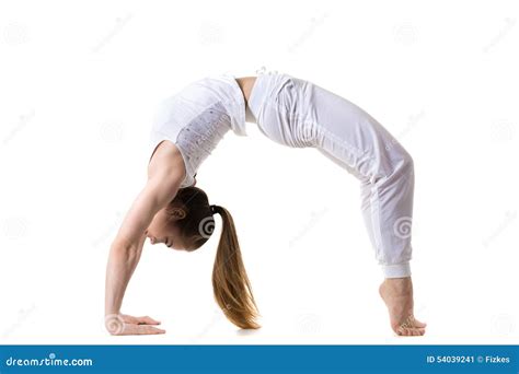 Wheel yoga Pose stock image. Image of exercise, lifestyle - 54039241