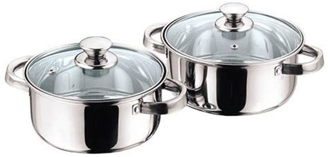 KITCHEN ESSENTIAL Cook & Serve Casserole with Glass Lid Induction ...