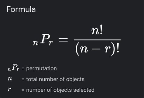 what is the formula of permutation .. stop spamming please - Brainly.in