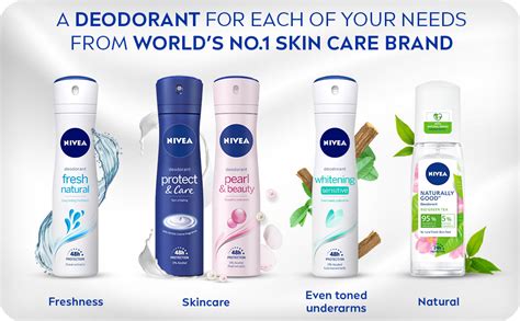 Buy NIVEA Unisex Whitening Smooth Skin Fresh Scent Deodorant Spray For ...