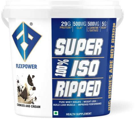FLEXPOWER SUPER 100% ISO RIPPED GOLD 4KG Whey Protein Price in India ...