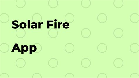 Image result for Solar Fire Tutorial