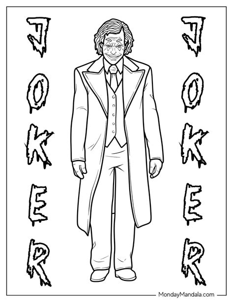 Joker Coloring Pages For Kids