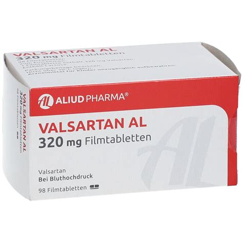 Valsartan AL 320 mg 98 St mit dem E-Rezept kaufen - Shop Apotheke