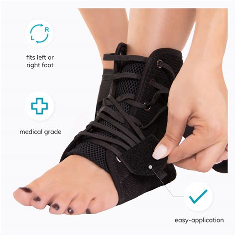 Buy BraceAbility Ankle Support Brace - Extra Large Lace-Up Stabilizer ...