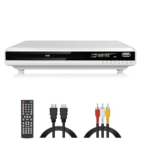 HD DVD Player for TV, Region-Free DVD CD Player for Home with HDMI/RCA ...